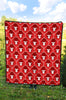 Gorilla Red Pattern Print Quilt-grizzshop