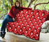 Gorilla Red Pattern Print Quilt-grizzshop