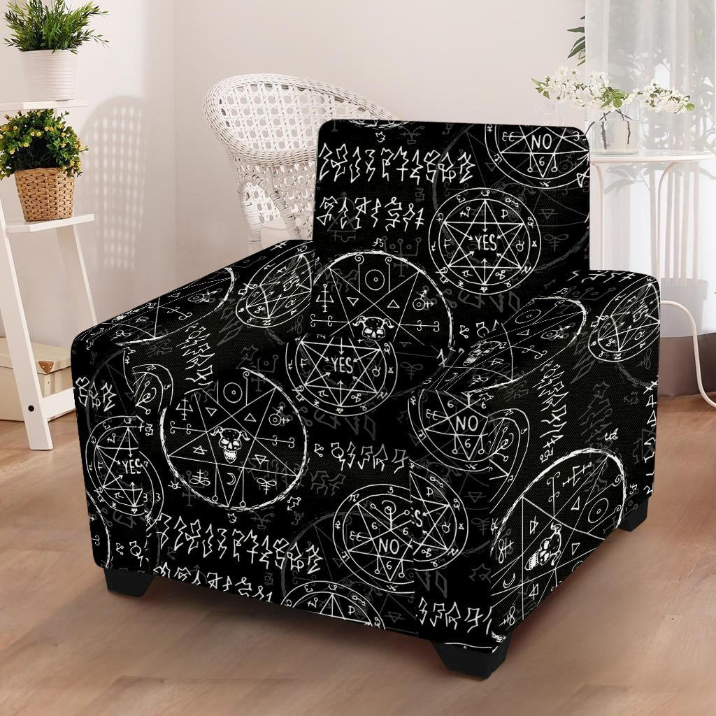 Gothic Armchair Cover-grizzshop