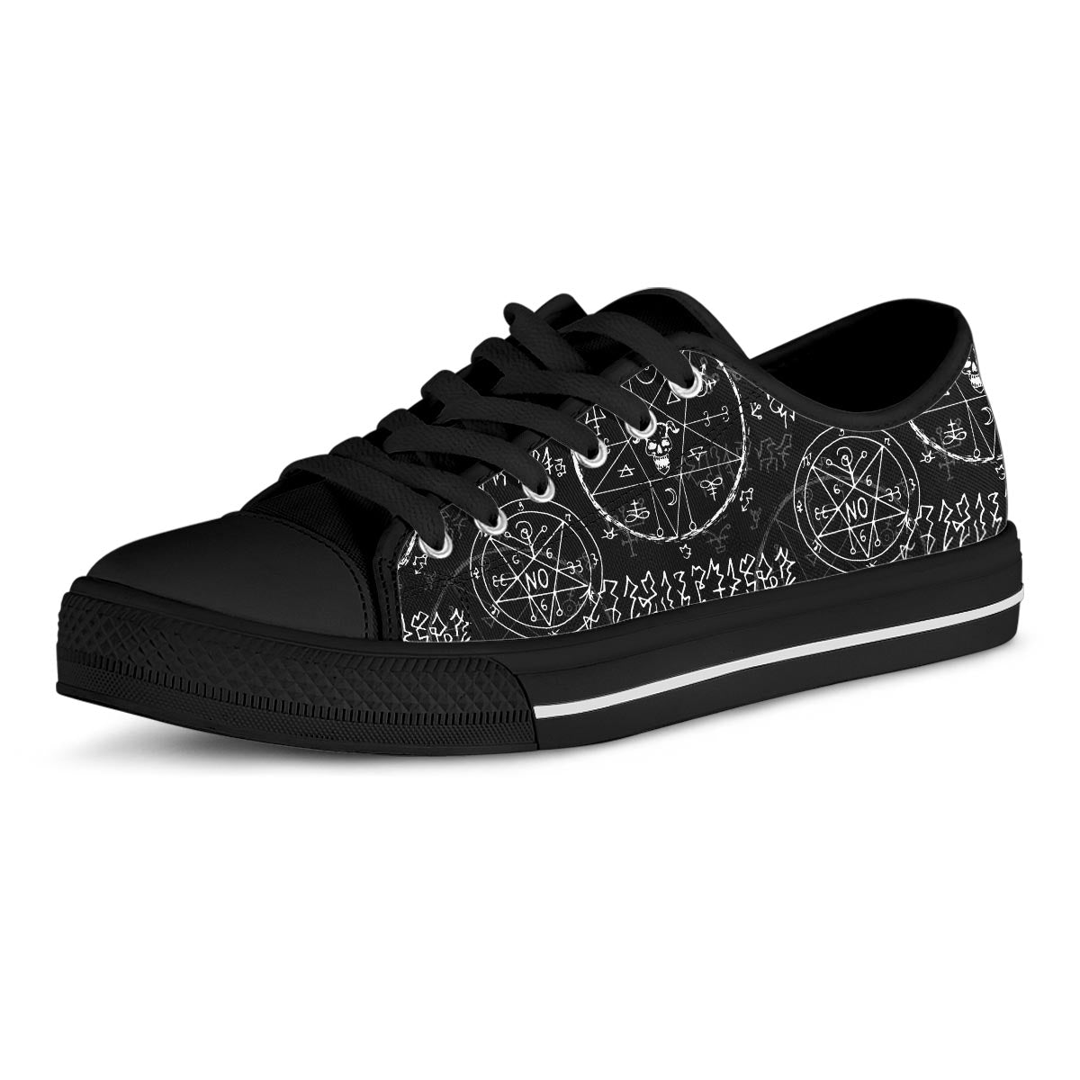Gothic Men's Low Top Shoes-grizzshop