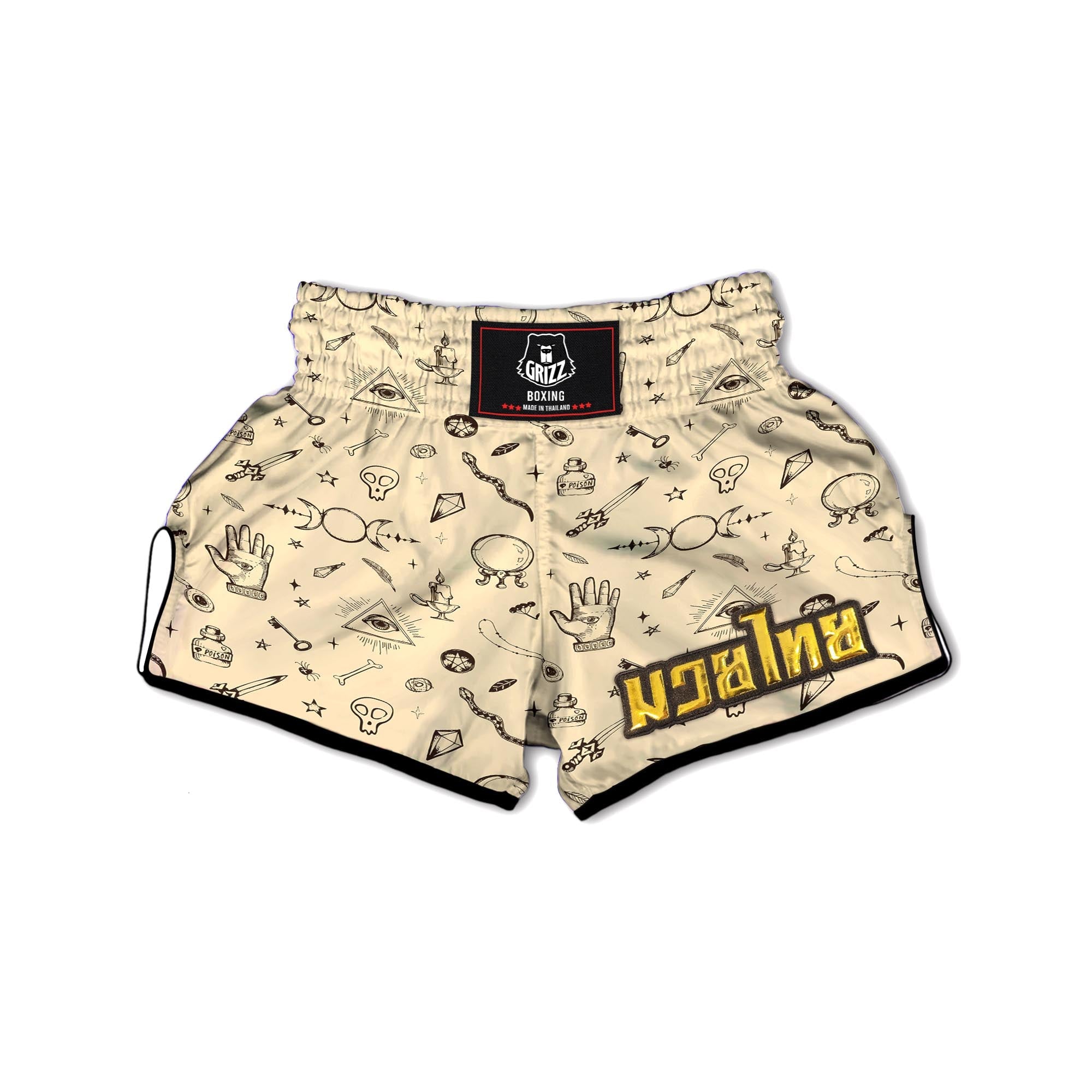 Gothic Muay Thai Boxing Shorts-grizzshop