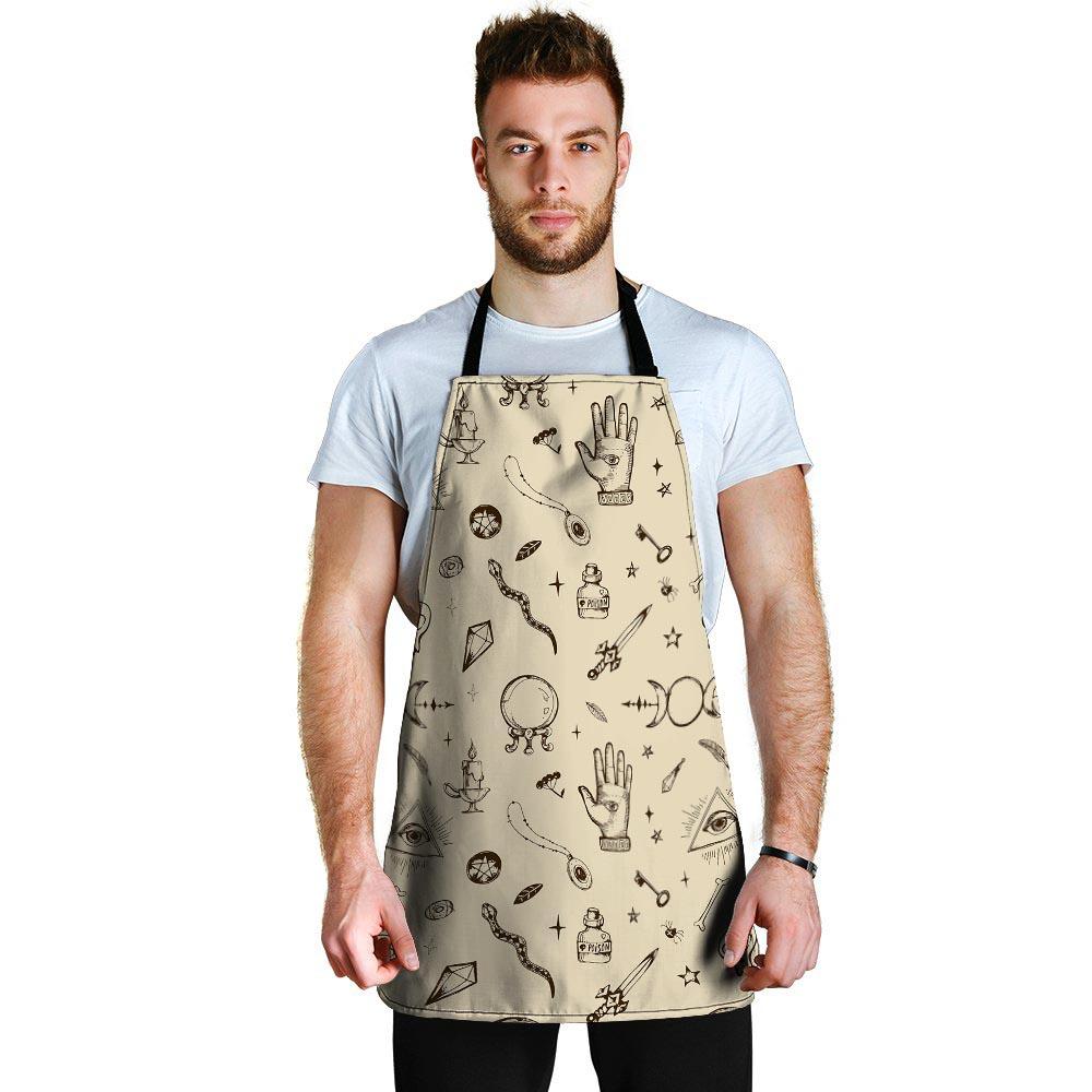 Gothic Witch Men's Apron-grizzshop