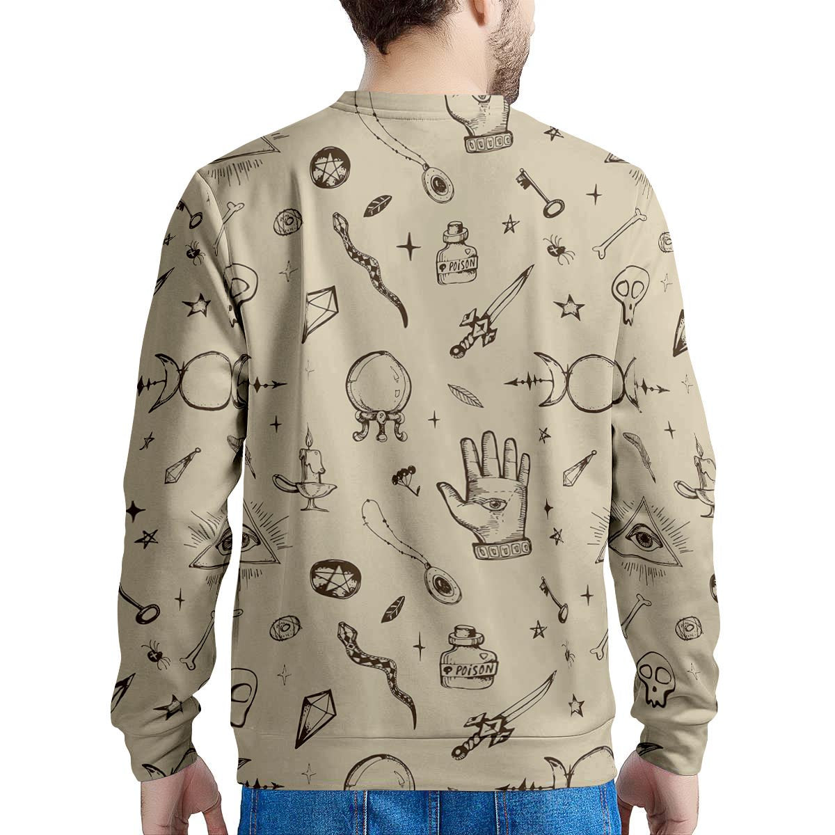 Gothic Witch Men's Sweatshirt-grizzshop