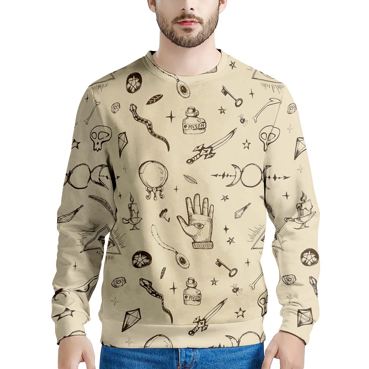 Gothic Witch Men's Sweatshirt-grizzshop