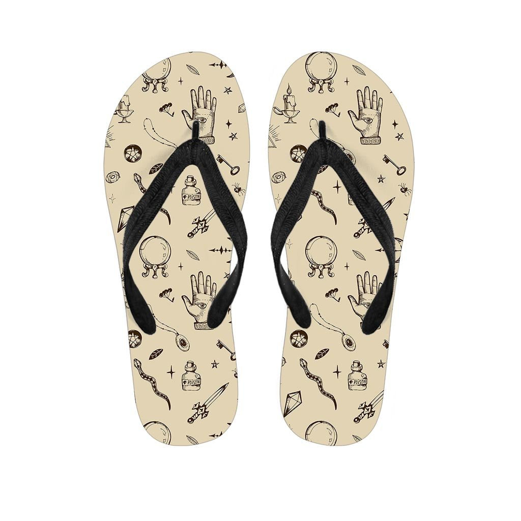 Gothic Witch Women's Flip Flops-grizzshop