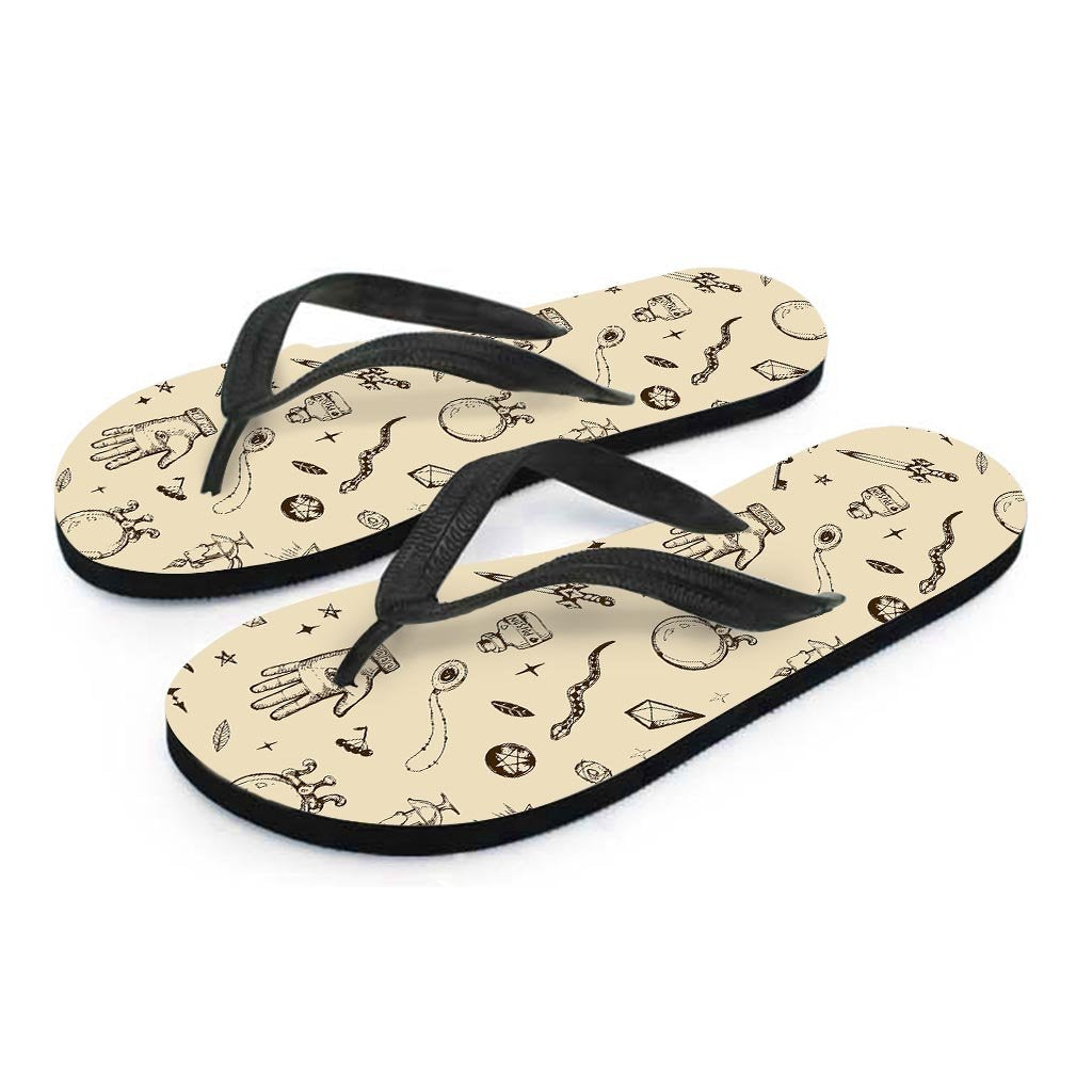 Gothic Witch Women's Flip Flops-grizzshop