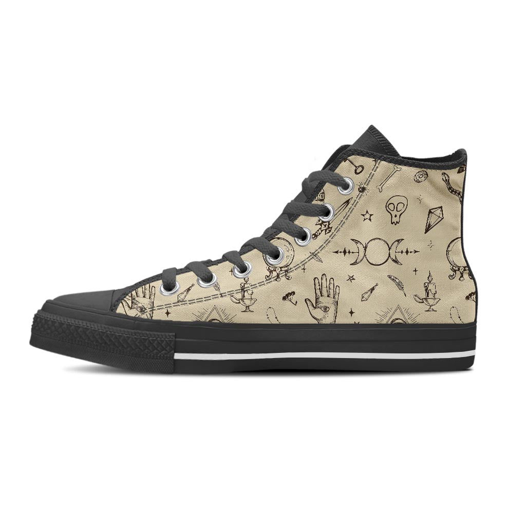 Gothic Witch Women's High Top Shoes-grizzshop