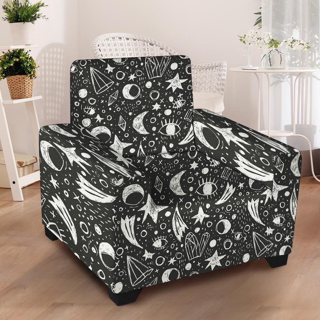 Gothic Witchcraft Armchair Cover-grizzshop