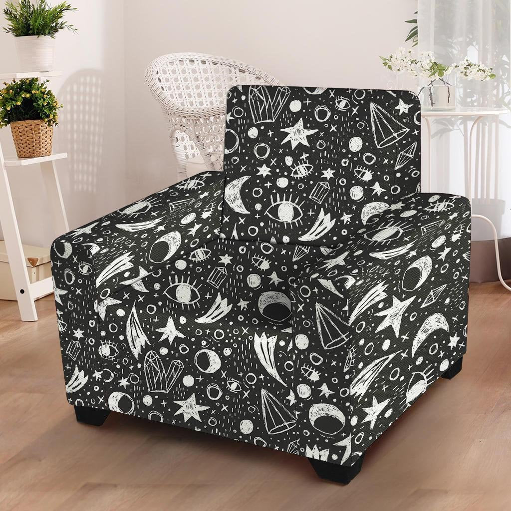 Gothic Witchcraft Armchair Cover-grizzshop