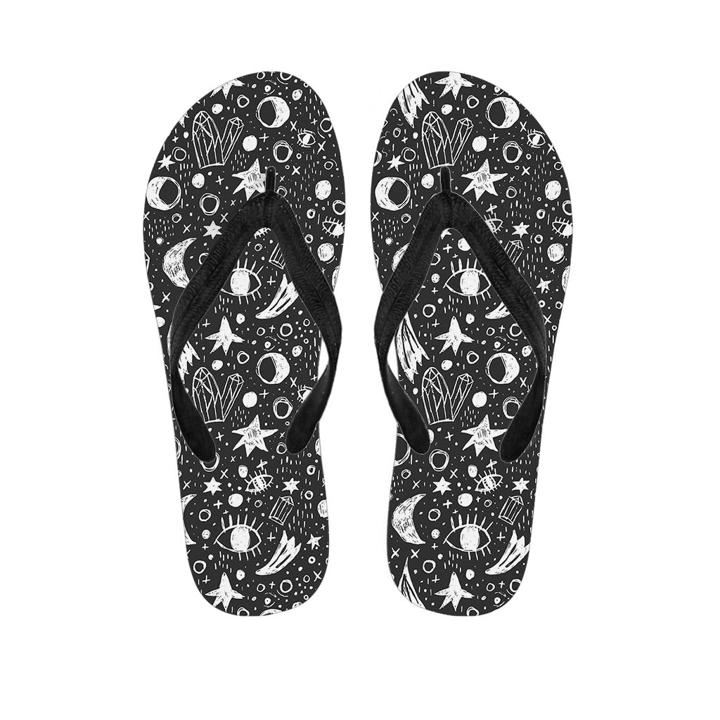 Gothic Witchcraft Men's Flip Flops-grizzshop