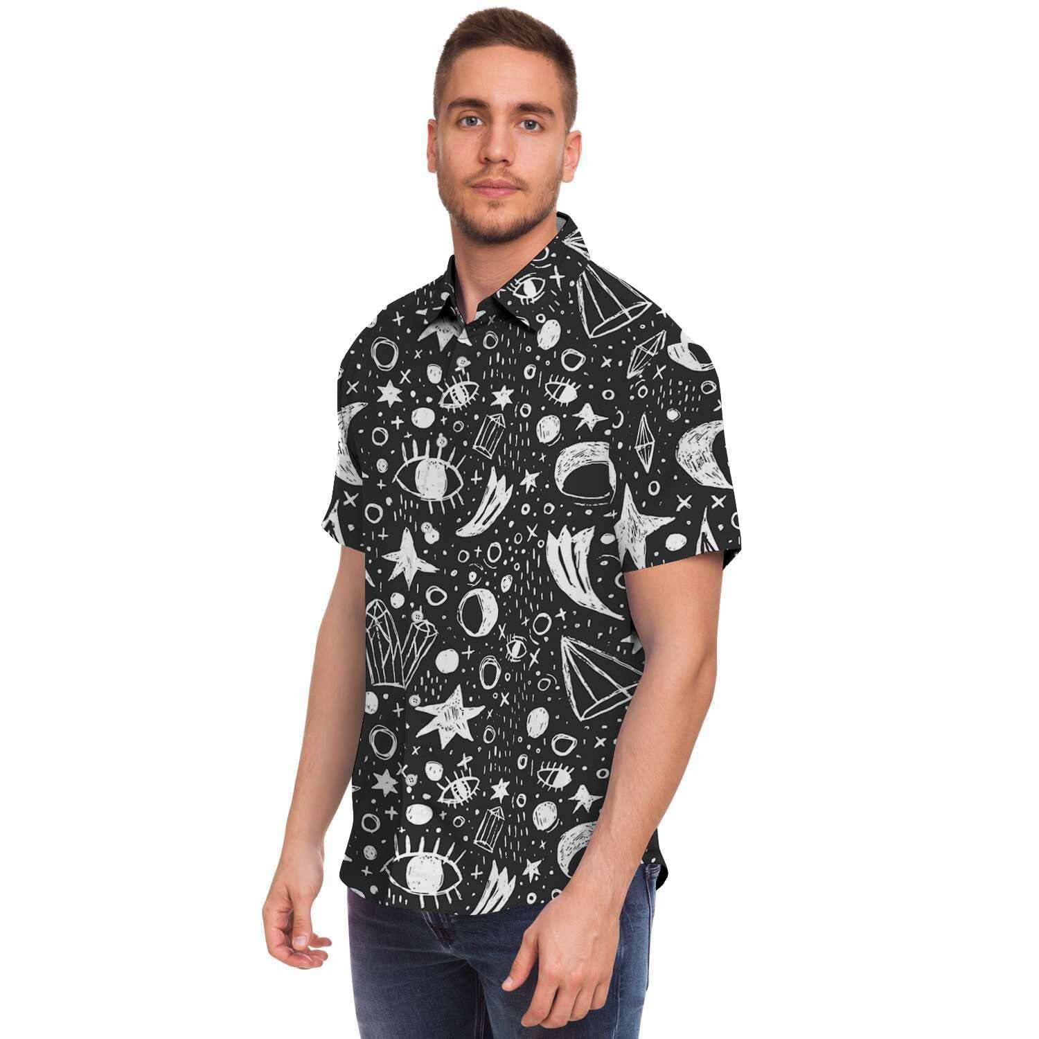 Gothic Witchcraft Men's Short Sleeve Shirt-grizzshop