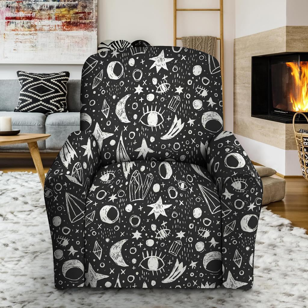 Gothic Witchcraft Recliner Cover-grizzshop