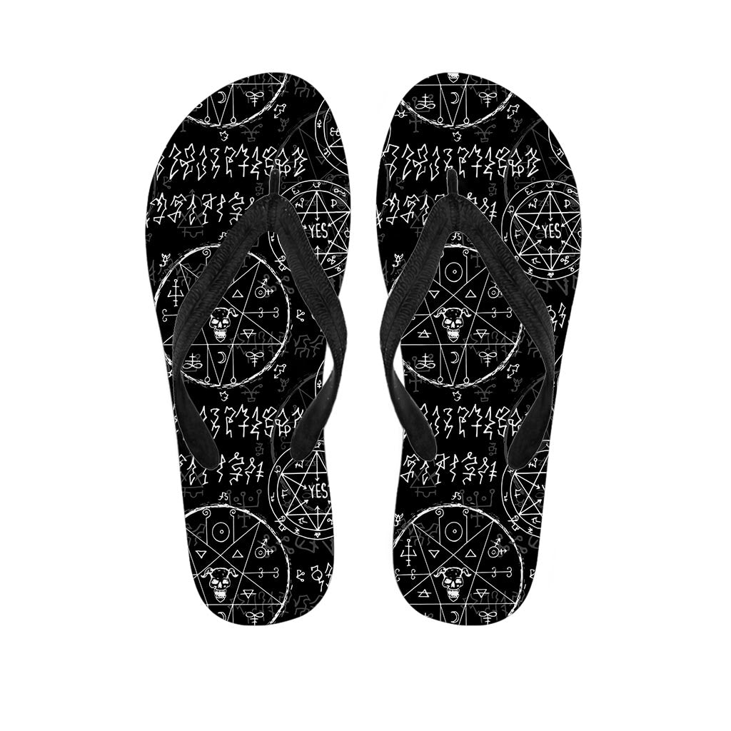 Gothic Women's Flip Flops-grizzshop