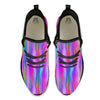 Gradient Psychedelic Print Pattern Black Athletic Shoes-grizzshop