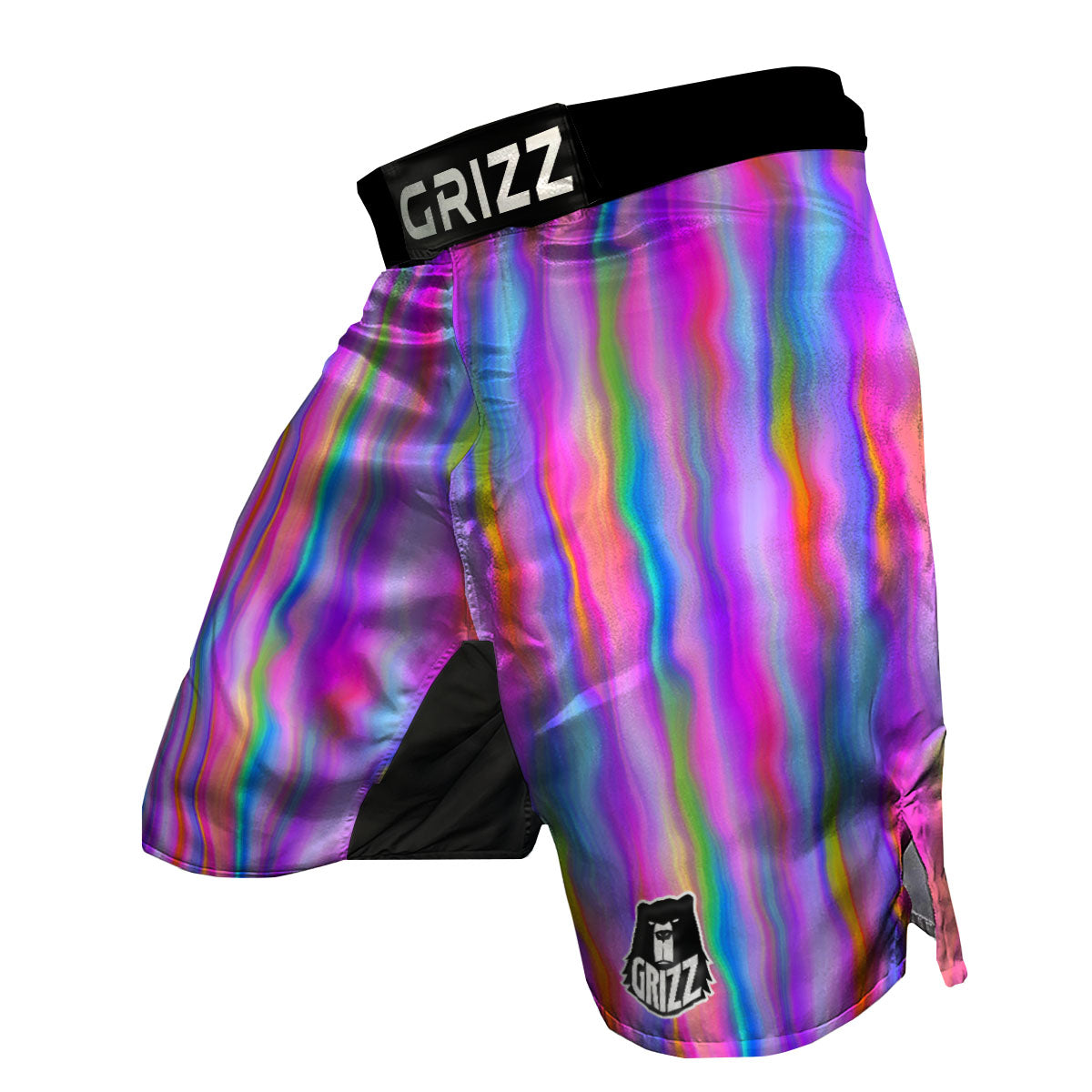 Gradient Psychedelic Print Pattern MMA Shorts-grizzshop