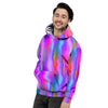 Gradient Psychedelic Print Pattern Men's Hoodie-grizzshop