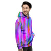 Gradient Psychedelic Print Pattern Men's Hoodie-grizzshop