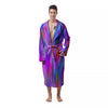 Gradient Psychedelic Print Pattern Men's Robe-grizzshop