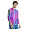 Gradient Psychedelic Print Pattern Men's Sweatshirt-grizzshop