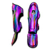 Gradient Psychedelic Print Pattern Muay Thai Shin Guards-grizzshop