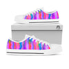 Gradient Psychedelic Print Pattern White Low Top Shoes-grizzshop