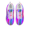 Gradient Psychedelic Print Pattern White Sneaker-grizzshop