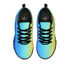 Gradient Rainbow Print Pattern Black Sneaker-grizzshop