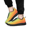 Gradient Rainbow Print Pattern Black Sneaker-grizzshop