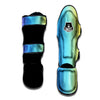 Gradient Rainbow Print Pattern Muay Thai Shin Guards-grizzshop