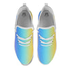 Gradient Rainbow Print Pattern White Athletic Shoes-grizzshop