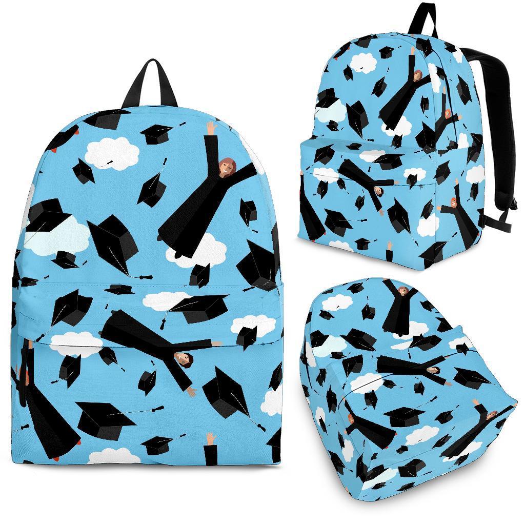 Graduation Day Pattern Print Backpack-grizzshop