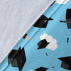 Graduation Day Pattern Print Blanket-grizzshop