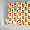 Graduation Owl Pattern Print Bathroom Shower Curtain-grizzshop