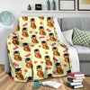 Graduation Owl Pattern Print Blanket-grizzshop