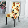 Graduation Owl Pattern Print Chair Cover-grizzshop