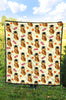 Graduation Owl Pattern Print Quilt-grizzshop