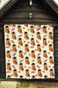 Graduation Owl Pattern Print Quilt-grizzshop