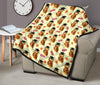 Graduation Owl Pattern Print Quilt-grizzshop