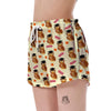 Graduation Owl Pattern Print Women's Shorts-grizzshop