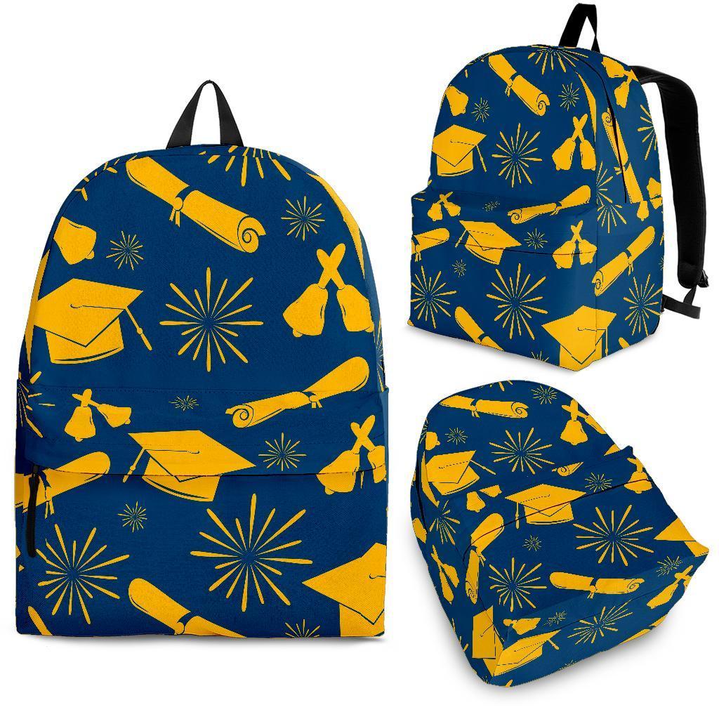 Graduation Pattern Print Backpack-grizzshop