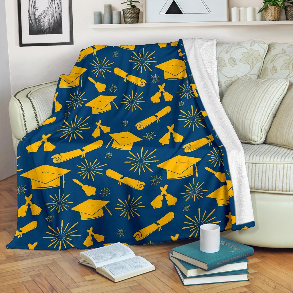 Graduation Pattern Print Blanket-grizzshop