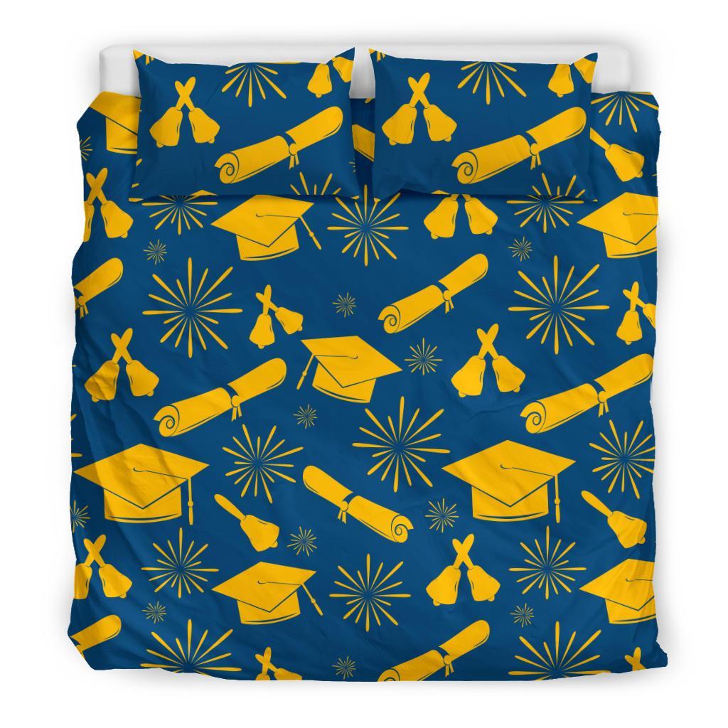 Graduation Pattern Print Duvet Cover Bedding Set-grizzshop