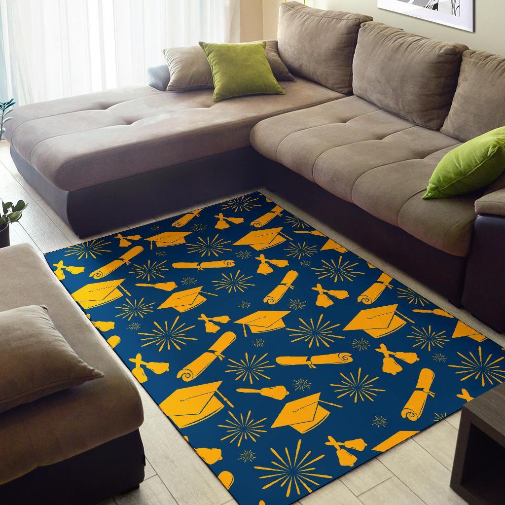 Graduation Pattern Print Floor Mat-grizzshop