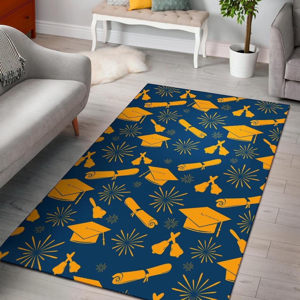 Graduation Pattern Print Floor Mat-grizzshop