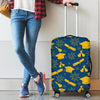 Graduation Pattern Print Luggage Cover Protector-grizzshop