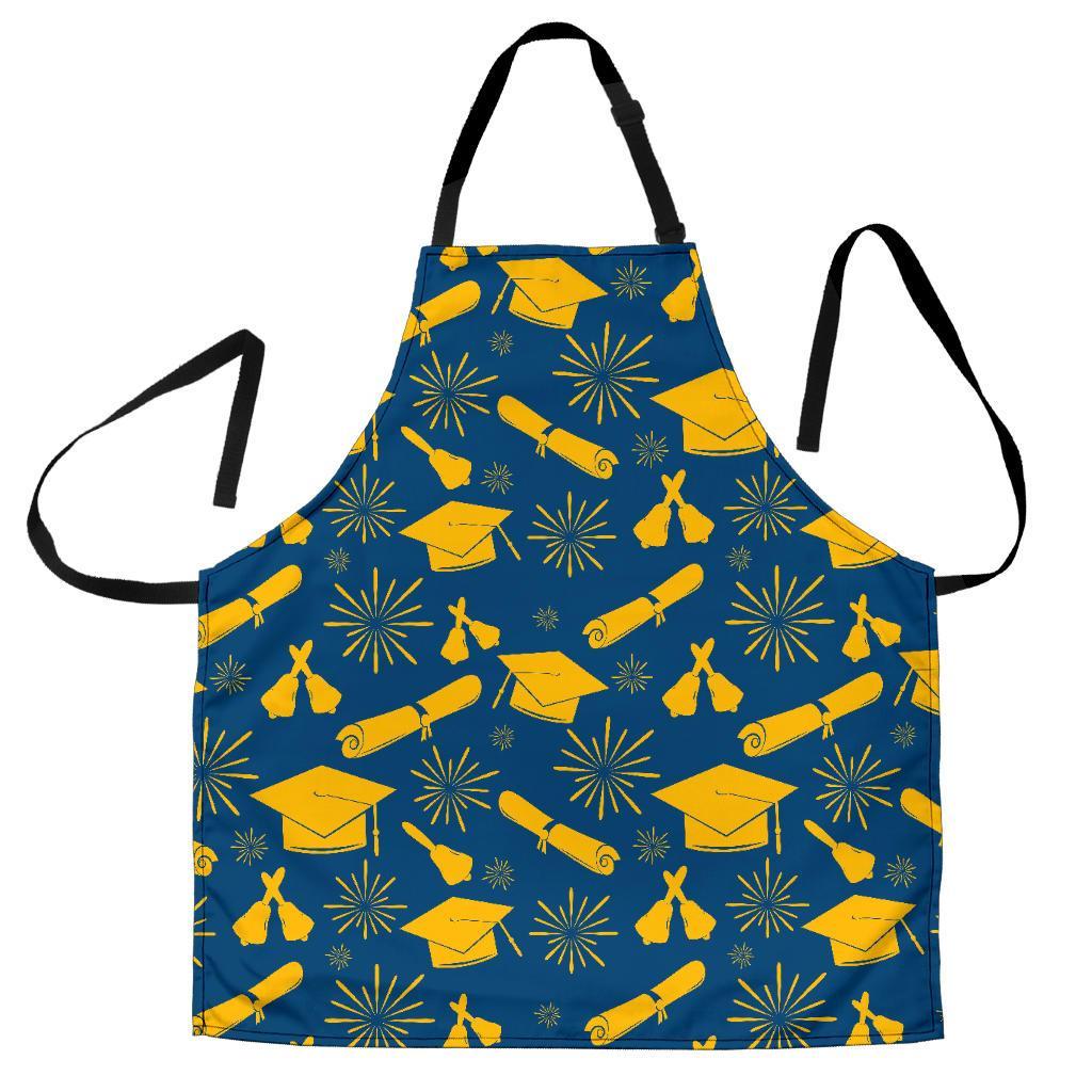 Graduation Pattern Print Men's Apron-grizzshop