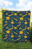 Graduation Pattern Print Quilt-grizzshop