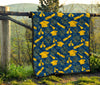 Graduation Pattern Print Quilt-grizzshop