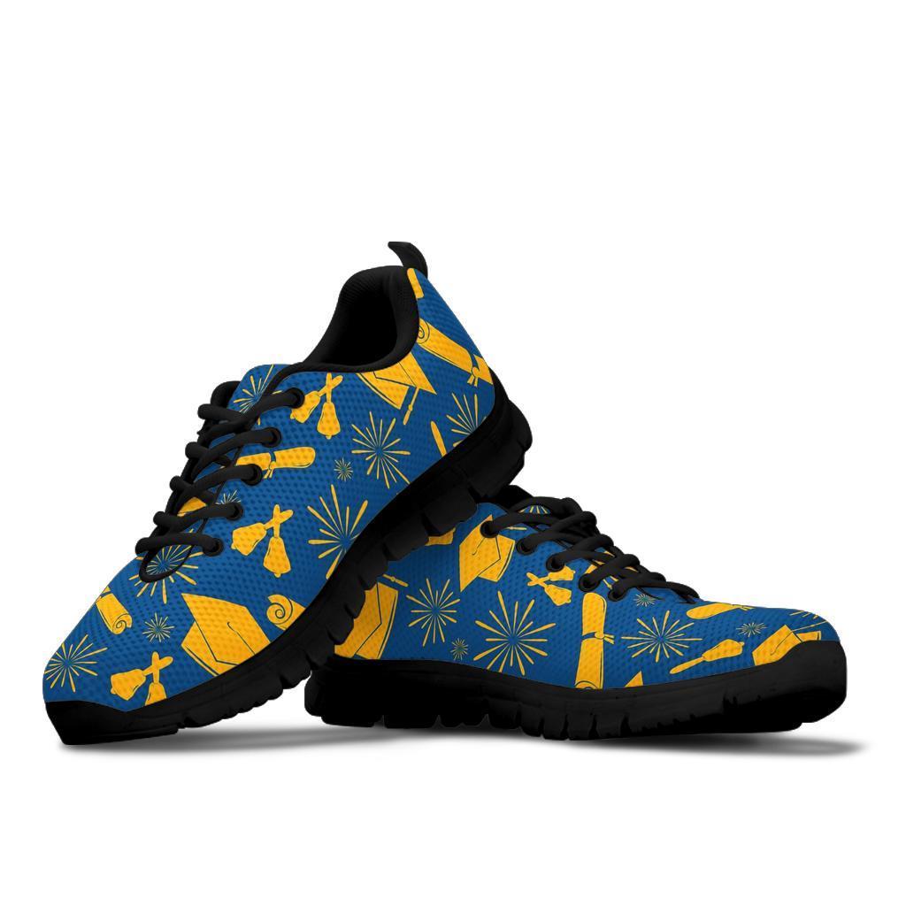 Graduation Pattern Print Sneaker Shoes For Men Women-grizzshop