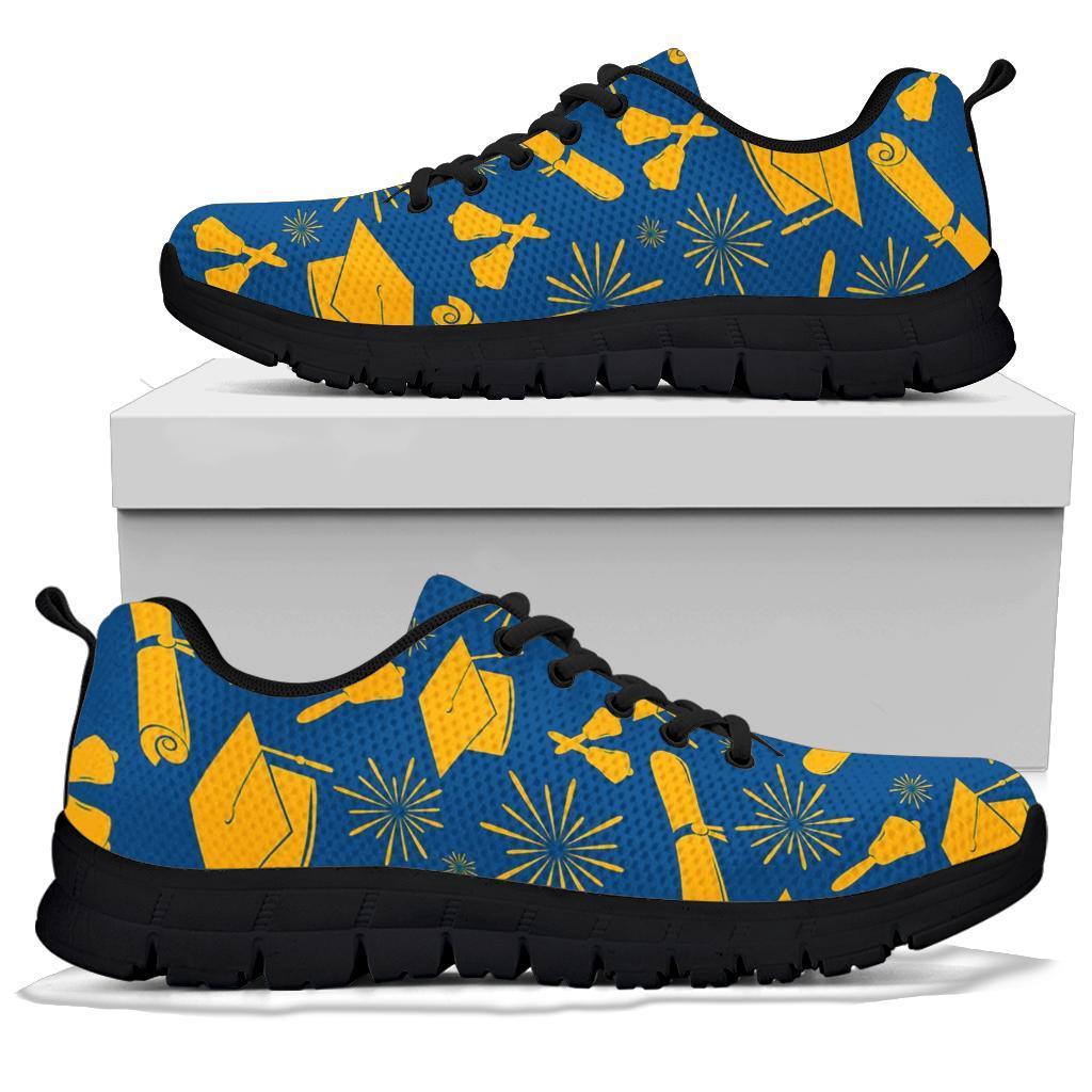 Graduation Pattern Print Sneaker Shoes For Men Women-grizzshop